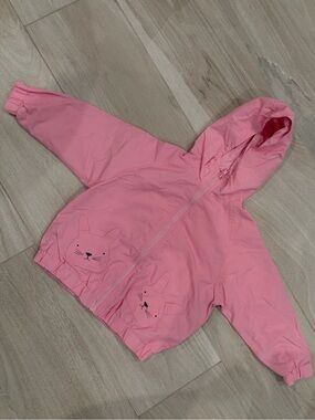 Toddler Pink Hooded Bunny Jacket